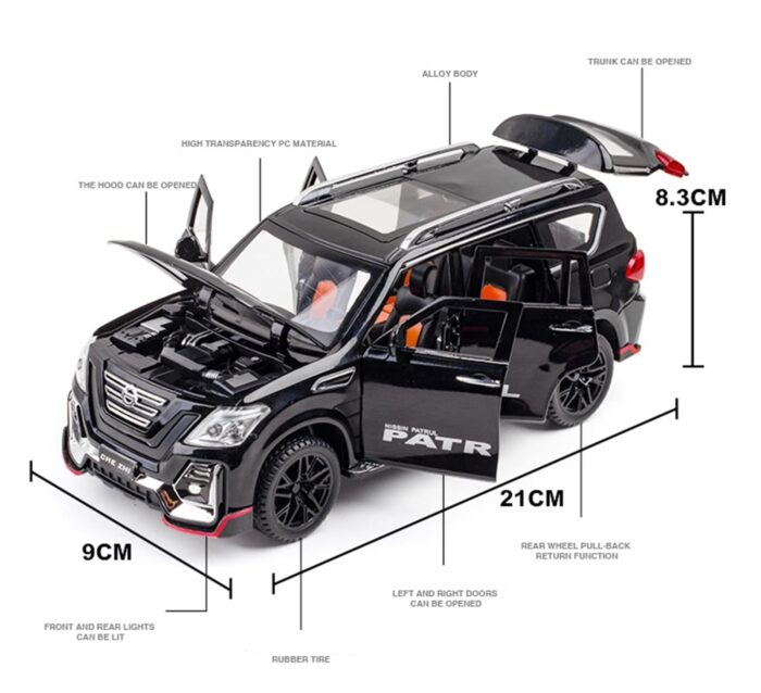 ماکت فلزی نیسان پاترول مدل 136 مقیاس 1:24